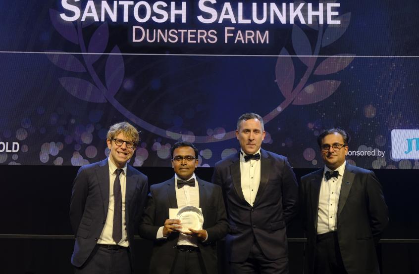 Emerging Talent Award Winner Santosh Salunke - Dunsters Farm